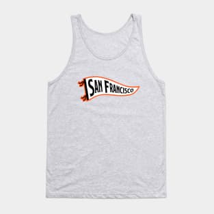 San Francisco Pennant - Orange Tank Top